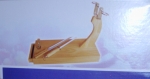 Schinkenst�nder aus Holz(Messer und Sch�rfer in Schublade)