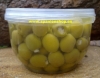 Oliven, klein,  gefüllt mit Lachs 500 gr