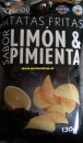 Kartoffelchips m. Zitrone u. Pfeffergeschmack  120gr.MD
