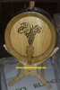 Wooden barrel 8 l with stand, e.g. for Moscatel wine