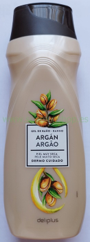 Deliplus Argán Gel de baño y ducha, 500 ml