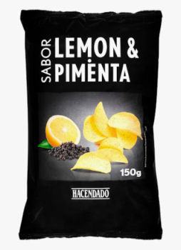 Hacendado Kartoffelchips mit Zitrone und Pfeffergeschmack, 150gr. MD