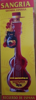 Sangriagitarre mit Castagnetten und Hut 20 cl. CF