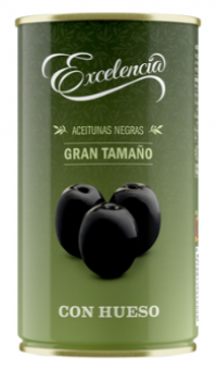 Schwarze Oliven mit Kern