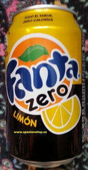 Fanta, org. with lemon, without sugar  0,33l tin