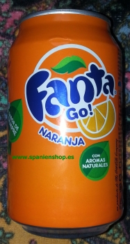 24 Latas Fanta con Naranja, 0,33 l Lata