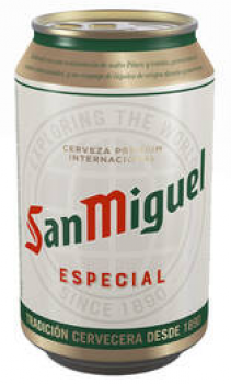 San Miguel especial, lata 0,33 l