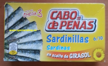 Sardines in sunfloweroil, 85gr.