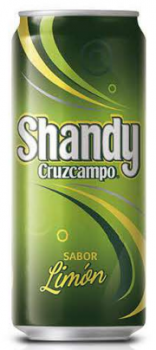 Shandy Cruzcampo with lemon, can 0,33 l