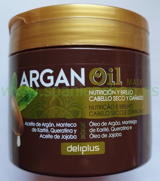 petróleo junio Todos los años Spanienshop.esDeliplus Argan Oil Mascarilla, 400 ml