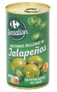 Oliven gefüllt mit Jalapeños, Dose 350 gr