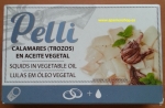 Calamaris (Squids) in vegetable oil Pelli